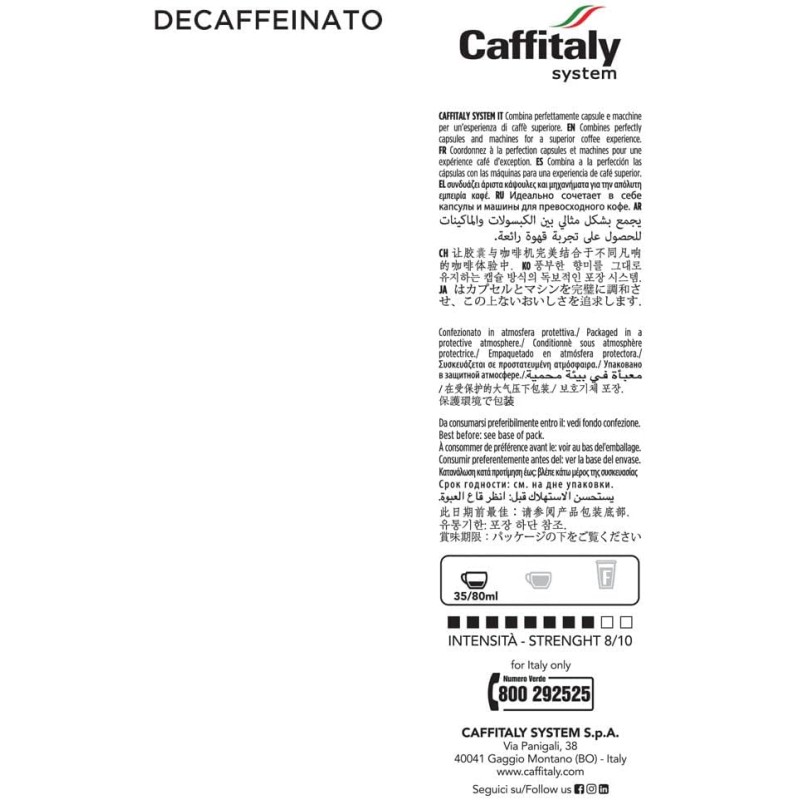 Caffitaly Capsule Originali, Variety Pack - 100 Capsule di Caffè: Corposo Morbido Vigoroso Cremoso Decaffeinato Caffitaly Capsule Originali, Variety Pack - 100 Capsule di Caffè: Corposo Morbido Vigoroso Cremoso Decaffeinato