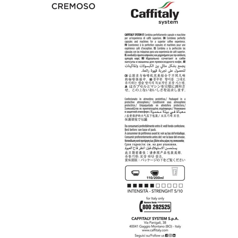 Caffitaly Capsule Originali, Variety Pack - 100 Capsule di Caffè: Corposo Morbido Vigoroso Cremoso Decaffeinato Caffitaly Capsule Originali, Variety Pack - 100 Capsule di Caffè: Corposo Morbido Vigoroso Cremoso Decaffeinato