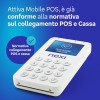 Nexi Mobile Pos - Pos Portatile Contactless, Lettore Elettronico Portatile per Pagamenti con Bancomat, Carta di Credito, Prepagata, Apple Pay e Google Pay - Firma Digitale con App Nexi Mobile, BP-55