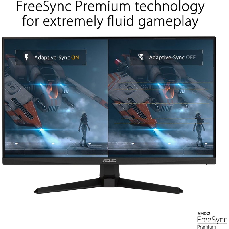 ASUS TUF Gaming VG249QM1A, Monitor Gaming 23.8”, FullHD (1920x1080), fino a 270Hz, Tempo di Risposta 1ms, G-Sync, Free-Sync Premium, Extreme Low Motion Blur, Nero - 24" FHD ASUS TUF Gaming VG249QM1A, Monitor Gaming 23.8”, FullHD (1920x1080), fino a 270Hz, Tempo di Risposta 1ms, G-Sync, Free-Sync Premium, Extreme Low Motion Blur, Nero - 24" FHD