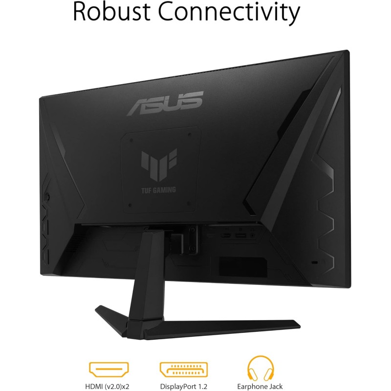 ASUS TUF Gaming VG249QM1A, Monitor Gaming 23.8”, FullHD (1920x1080), fino a 270Hz, Tempo di Risposta 1ms, G-Sync, Free-Sync Premium, Extreme Low Motion Blur, Nero - 24" FHD ASUS TUF Gaming VG249QM1A, Monitor Gaming 23.8”, FullHD (1920x1080), fino a 270Hz, Tempo di Risposta 1ms, G-Sync, Free-Sync Premium, Extreme Low Motion Blur, Nero - 24" FHD