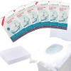 Romon 60 Pezzi Copriwater USA e Getta, Facile da Trasportare Coprisedile di Carta Risciacquabile per Viaggi all'aperto in Hotel - 60pcs/ 42.5 x 36cm