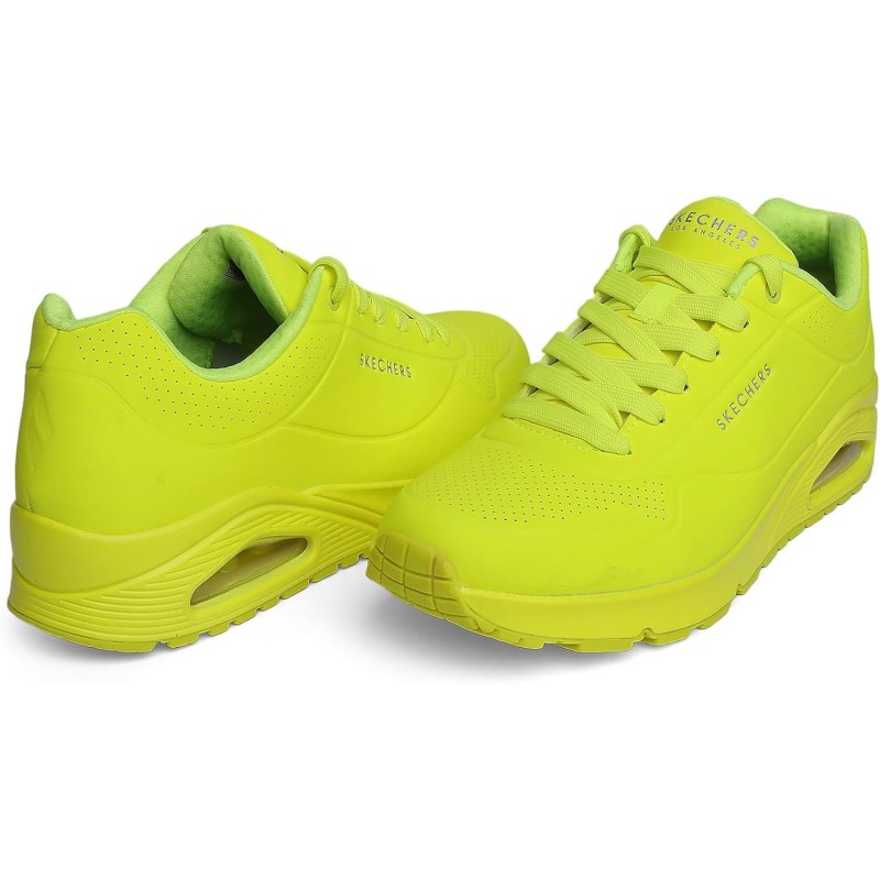 Skechers Uno Stand On Air, Scarpe da Ginnastica Uomo - 45 EU Lime Durabuck Trim Skechers Uno Stand On Air, Scarpe da Ginnastica Uomo - 45 EU Lime Durabuck Trim
