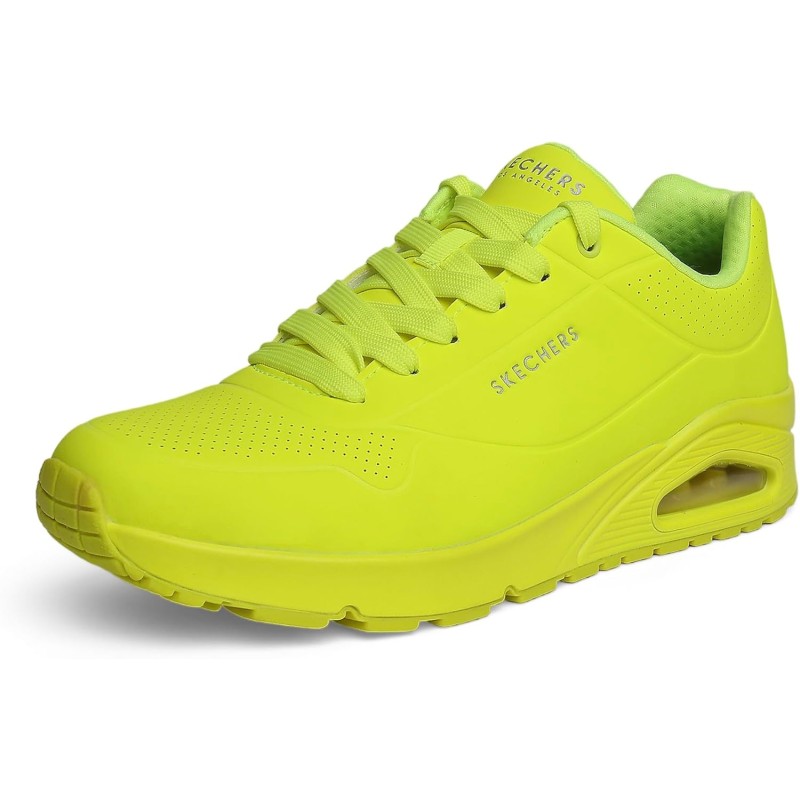 Skechers Uno Stand On Air, Scarpe da Ginnastica Uomo - 45 EU Lime Durabuck Trim Skechers Uno Stand On Air, Scarpe da Ginnastica Uomo - 45 EU Lime Durabuck Trim
