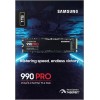 Samsung 990 PRO NVMe M.2 SSD, 1TB, PCIe 4.0, 7.450 MB/s in lettura, 6.900 MB/s in scrittura, SSD interno per giochi ed editing video, Nero, MZ-V9P1T0BW - 1 TB