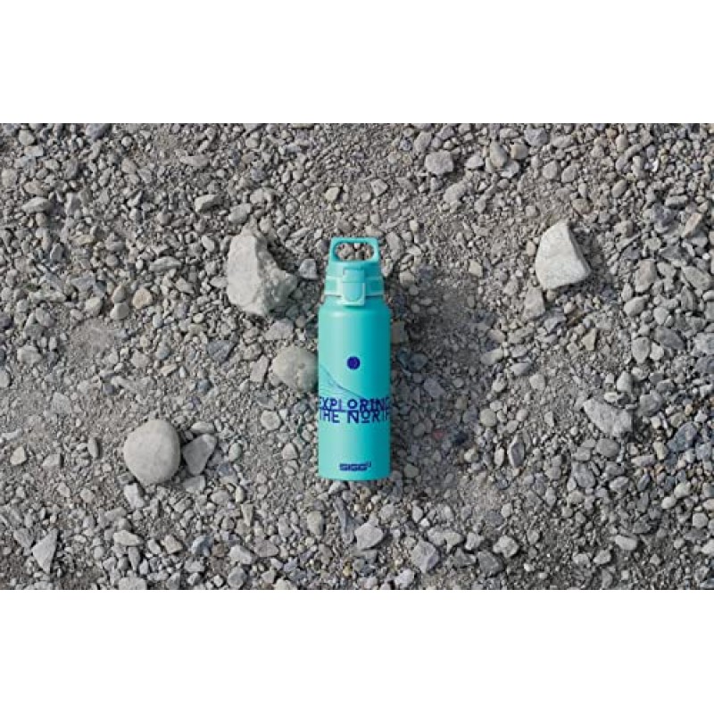 Sigg WMB One Top (Misura Unica), Tappo di Ricambio Adatto per Tutti i Modelli di Sigg Borraccia, Tappo Ermetico e Utilizzabile con Una Sola Mano - Blu (Glacier)