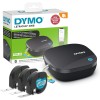 DYMO LetraTag 200B etichettatrice Bluetooth | Stampante per etichette compatta | Si connette a iOS e Android tramite tecnologia wireless Bluetooth | Include 3 rotoli di etichette assortite - Con 3 rotoli di etichette