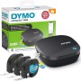 DYMO LetraTag 200B etichettatrice Bluetooth | Stampante per etichette compatta | Si connette a iOS e Android tramite tecnologia wireless Bluetooth | Include 3 rotoli di etichette assortite - Con 3 rotoli di etichette