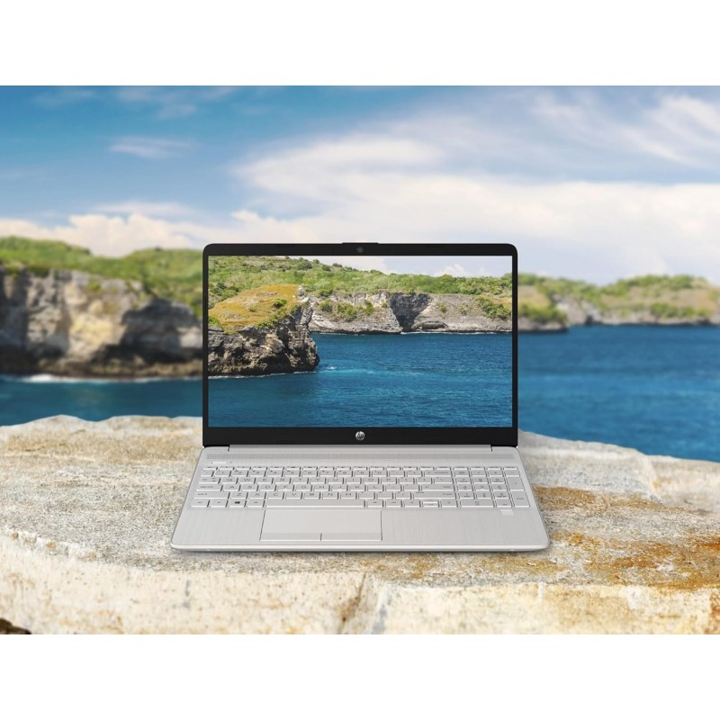 HP Laptop 15s-fq5001sl, Intel Core i5-1235U, RAM 8GB DDR4, SSD 512GB, Intel Iris Xe, Display 15.6” FHD SVA, Antiriflesso, Wi-Fi, Lettore SD, Webcam HD, Windows 11, Argento - 15"
