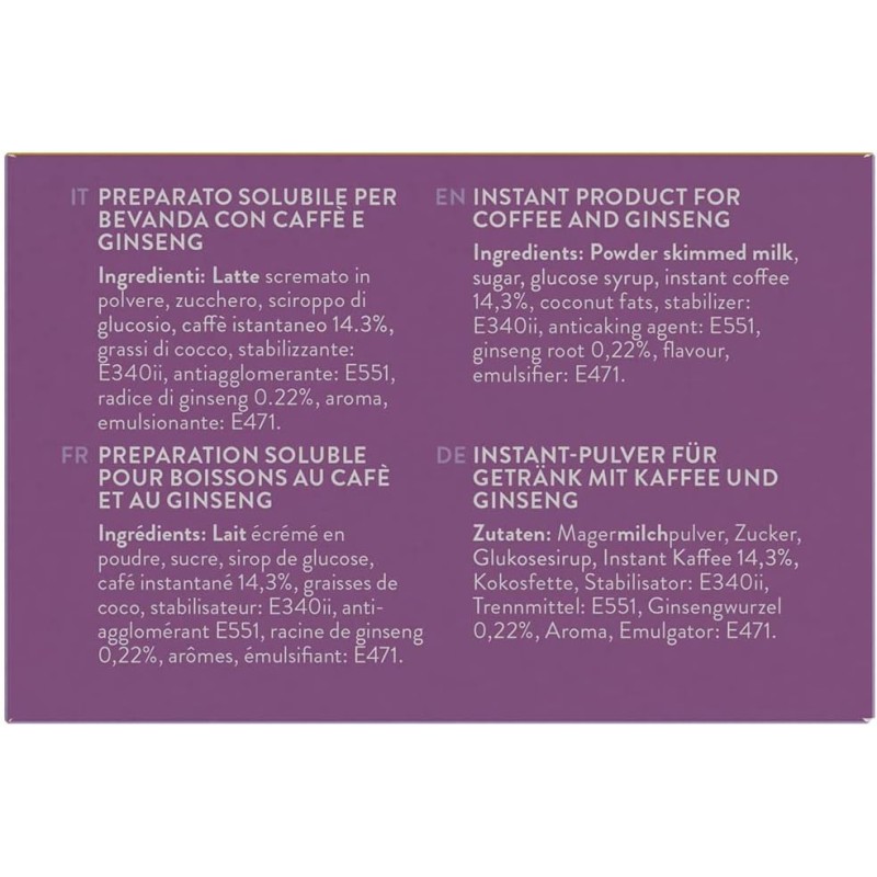 Caffè Borbone Caffè al Ginseng Stick - 80 stick (8 astucci da 10) - Ideali per sistemi a Cialde - Caffè al Ginseng Caffè Borbone Caffè al Ginseng Stick - 80 stick (8 astucci da 10) - Ideali per sistemi a Cialde - Caffè al Ginseng