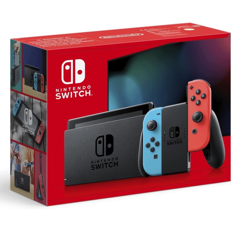 Nintendo Console Switch con Joy-Con Rosso Neon e Blu Neon Nintendo Console Switch con Joy-Con Rosso Neon e Blu Neon