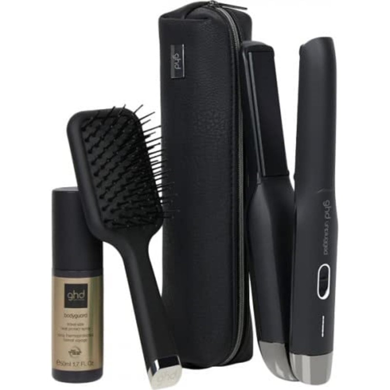ghd Unplugged Gift Set - Piastra per Capelli senza Fili - Edizione Limitata (Nero)
