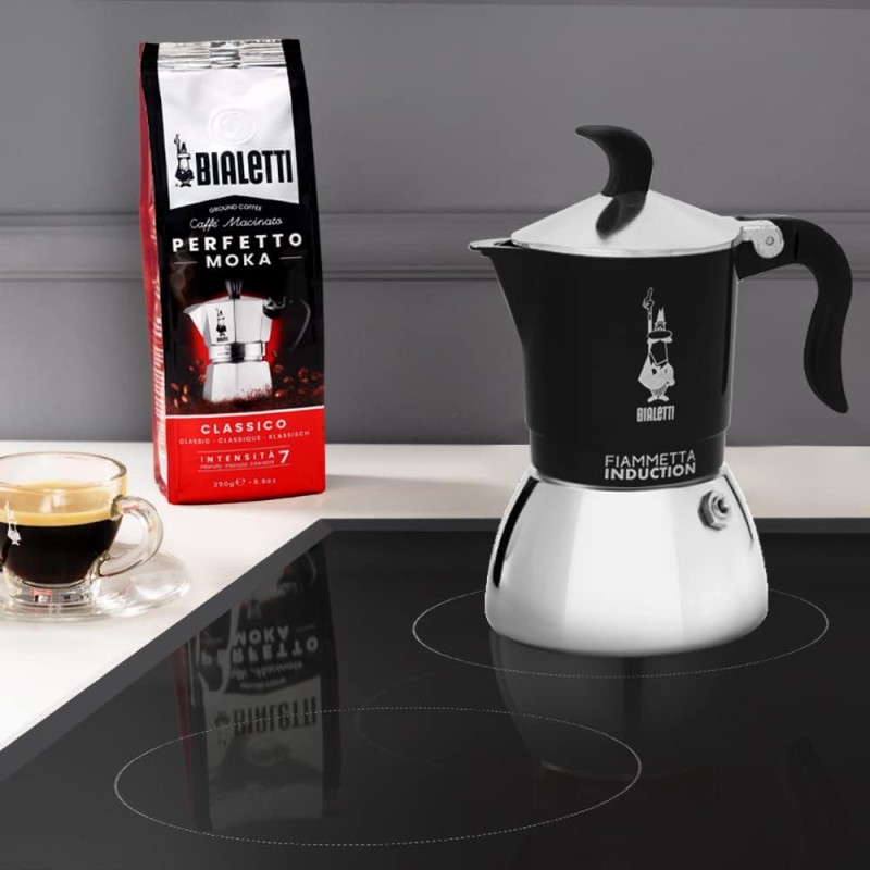 Bialetti FIAMMETTA Ind. 2CUPS Nero - 2 Tazze Nero