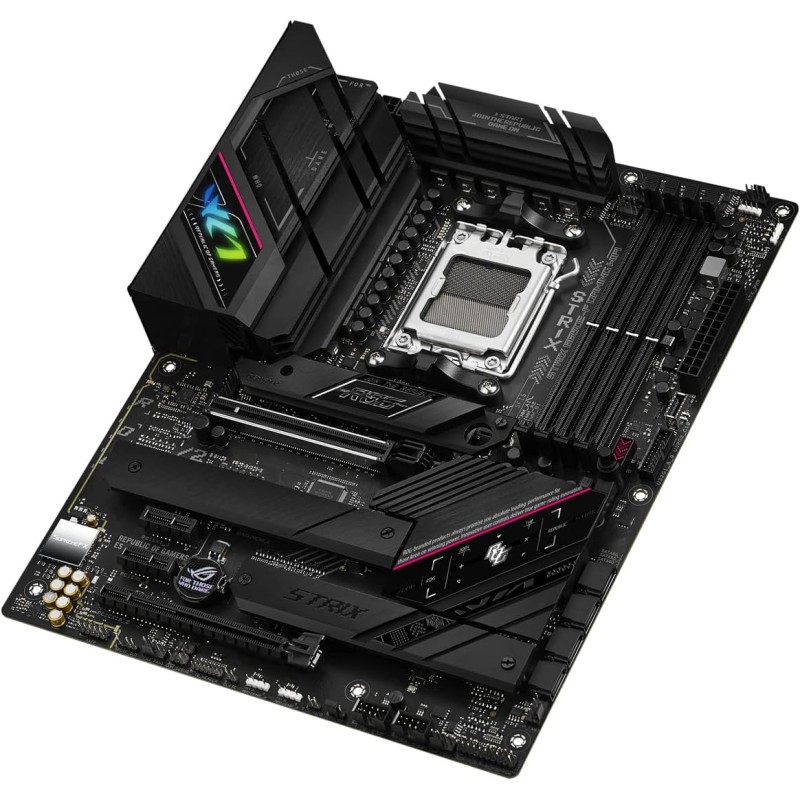 ASUS ROG STRIX B650E-F GAMING WIFI Scheda Madre Gaming ATX, AM5, Ryzen 9000/8000/7000, AMD B650, DDR5, PCI 5.0, WiFi 6E (802.11ax), 2.5Gb Lan, 3xM.2, 4xSATA 6GB/s, Aura Sync RGB, Nero - ROG STRIX ASUS ROG STRIX B650E-F GAMING WIFI Scheda Madre Gaming ATX, AM5, Ryzen 9000/8000/7000, AMD B650, DDR5, PCI 5.0, WiFi 6E (802.11ax), 2.5Gb Lan, 3xM.2, 4xSATA 6GB/s, Aura Sync RGB, Nero - ROG STRIX