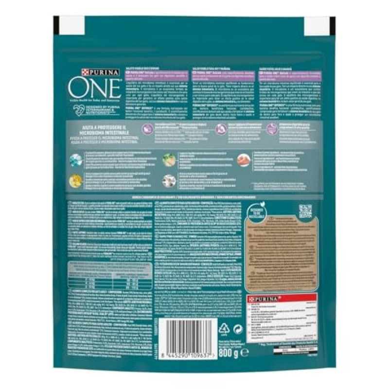 Purina One Bifensis Delicate Crocchette Gatti Tacchino 800g - 1 unità (Confezione da 1) Purina One Bifensis Delicate Crocchette Gatti Tacchino 800g - 1 unità (Confezione da 1)