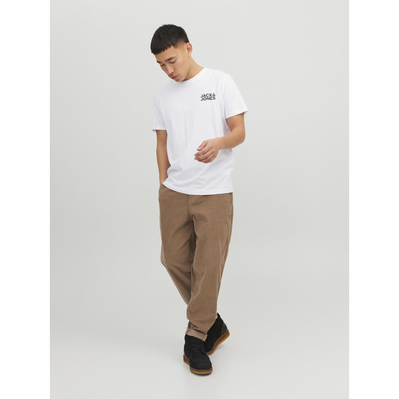JACK & JONES Jjecorp Logo Tee SS O-Neck Noos T-Shirt Uomo - XXL White/Fit: Slim/Small Print/Black JACK & JONES Jjecorp Logo Tee SS O-Neck Noos T-Shirt Uomo - XXL White/Fit: Slim/Small Print/Black