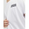 JACK & JONES Jjecorp Logo Tee SS O-Neck Noos T-Shirt Uomo - XXL White/Fit: Slim/Small Print/Black JACK & JONES Jjecorp Logo Tee SS O-Neck Noos T-Shirt Uomo - XXL White/Fit: Slim/Small Print/Black