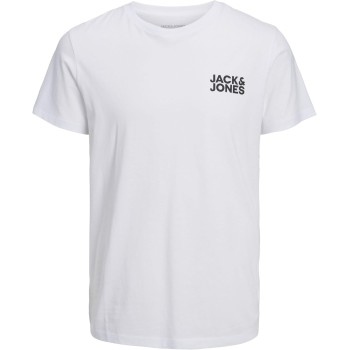 JACK & JONES Jjecorp Logo Tee SS O-Neck Noos T-Shirt Uomo - XXL White/Fit: Slim/Small Print/Black