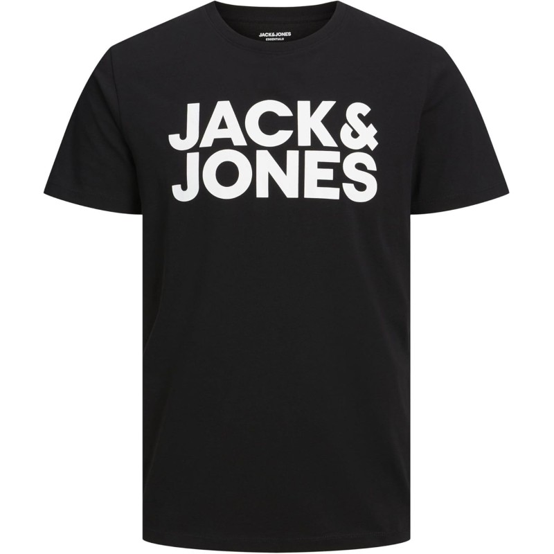 JACK & JONES Jjecorp Logo Tee SS O-Neck Noos T-Shirt Uomo - XXL Nero (Black Fit: Slim/Large Print/White) JACK & JONES Jjecorp Logo Tee SS O-Neck Noos T-Shirt Uomo - XXL Nero (Black Fit: Slim/Large Print/White)