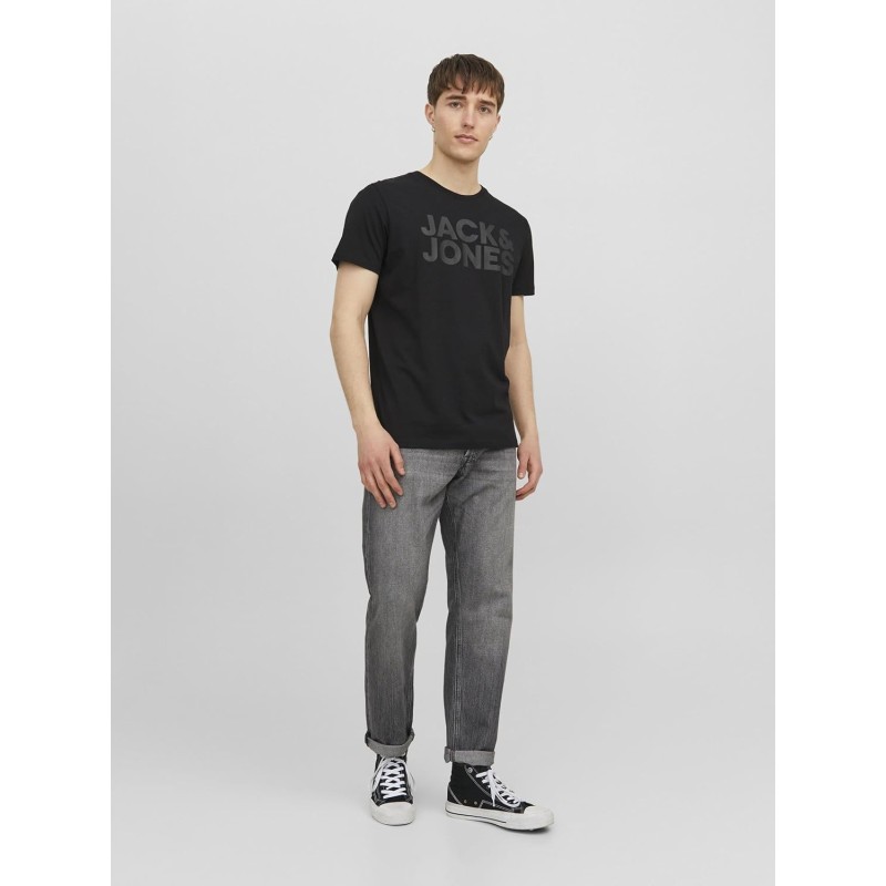 JACK & JONES Jjecorp Logo Tee SS O-Neck Noos T-Shirt Uomo - XXL Nero (Black Fit: Slim/Large Print/Black) JACK & JONES Jjecorp Logo Tee SS O-Neck Noos T-Shirt Uomo - XXL Nero (Black Fit: Slim/Large Print/Black)