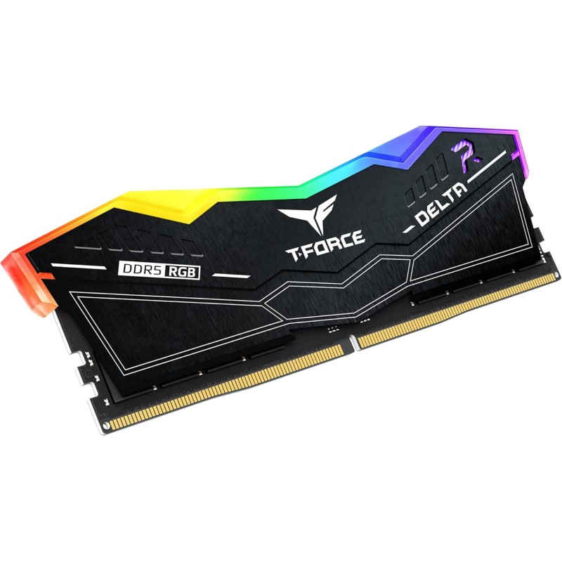 TEAMGROUP T-Force Delta RGB DDR5 Ram 32GB (2x16GB) 6800MHz PC5-54400 CL34 Modulo di memoria desktop RAM per chipset serie 600 700 XMP 3.0 Ready Nero - FF3D532G6800HC34BDC01 - 32GB(2x16GB) nero