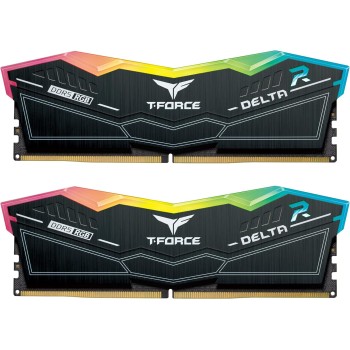TEAMGROUP T-Force Delta RGB DDR5 Ram 32GB (2x16GB) 6800MHz PC5-54400 CL34 Modulo di memoria desktop RAM per chipset serie 600 700 XMP 3.0 Ready Nero - FF3D532G6800HC34BDC01 - 32GB(2x16GB) nero