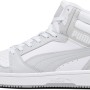 PUMA Rebound V6, Scarpe da Ginnastica Unisex-Adulto - 38 EU White Ash Gray