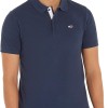 Tommy Jeans Maglietta Polo Maniche Corte Uomo Slim Fit - L Blu (Twilight Navy)