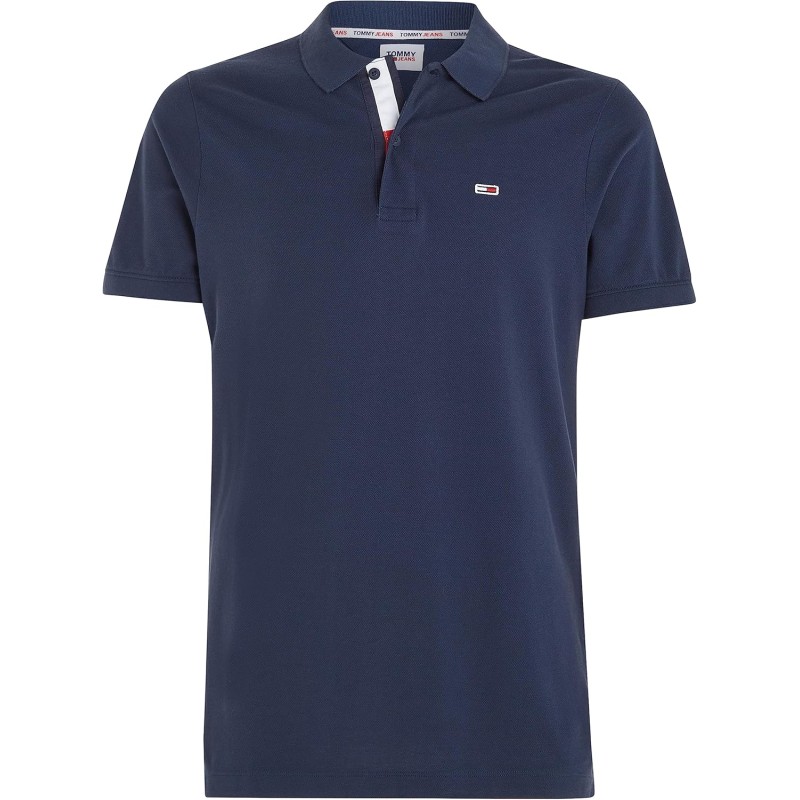 Tommy Jeans Maglietta Polo Maniche Corte Uomo Slim Fit - XL Blu (Twilight Navy) Tommy Jeans Maglietta Polo Maniche Corte Uomo Slim Fit - XL Blu (Twilight Navy)