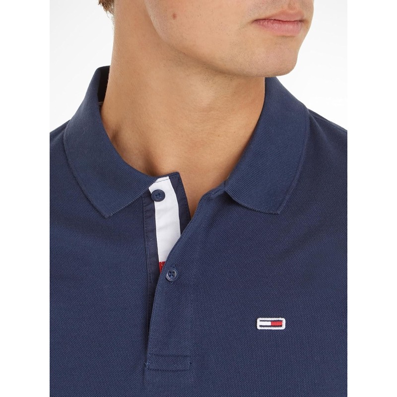 Tommy Jeans Maglietta Polo Maniche Corte Uomo Slim Fit - XL Blu (Twilight Navy) Tommy Jeans Maglietta Polo Maniche Corte Uomo Slim Fit - XL Blu (Twilight Navy)