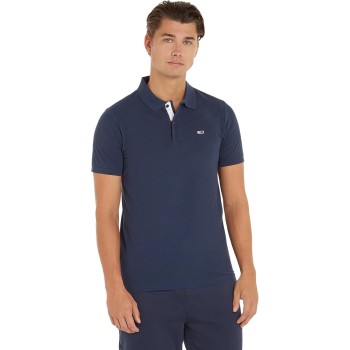 Tommy Jeans Maglietta Polo Maniche Corte Uomo Slim Fit - S Blu (Twilight Navy)