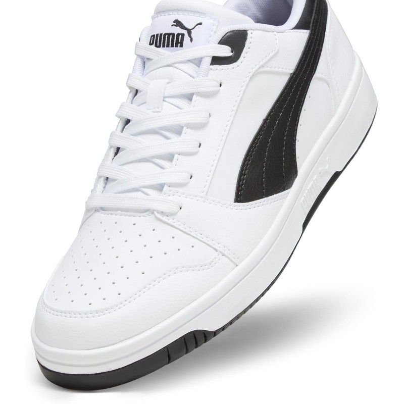 PUMA Rebound V6 Low SneakerUnisex - Adulto - 37.5 EU Puma White Puma Black Puma Black PUMA Rebound V6 Low SneakerUnisex - Adulto - 37.5 EU Puma White Puma Black Puma Black