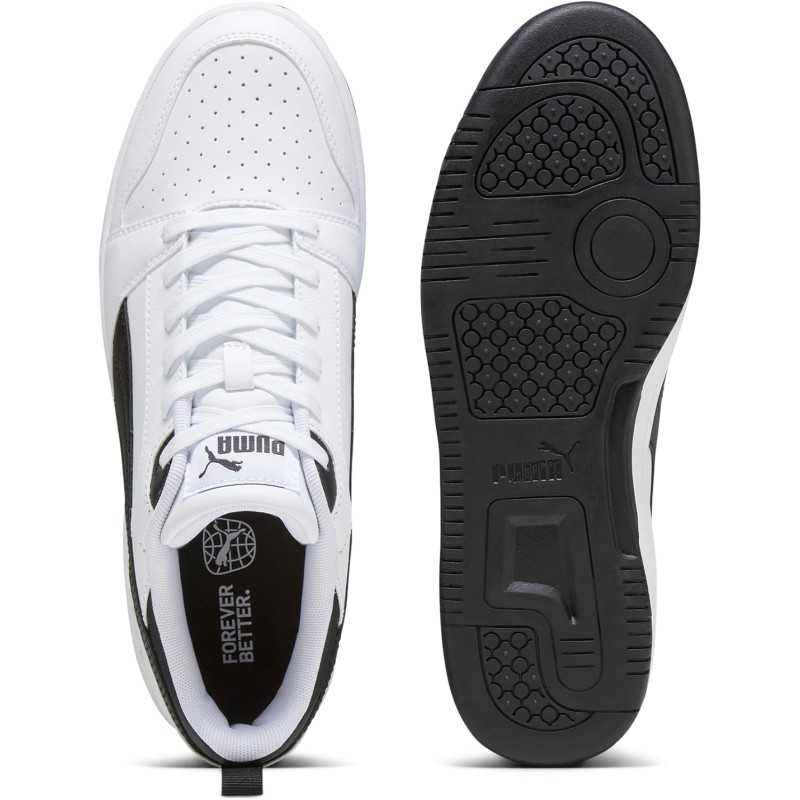 PUMA Rebound V6 Low SneakerUnisex - Adulto - 37.5 EU Puma White Puma Black Puma Black PUMA Rebound V6 Low SneakerUnisex - Adulto - 37.5 EU Puma White Puma Black Puma Black