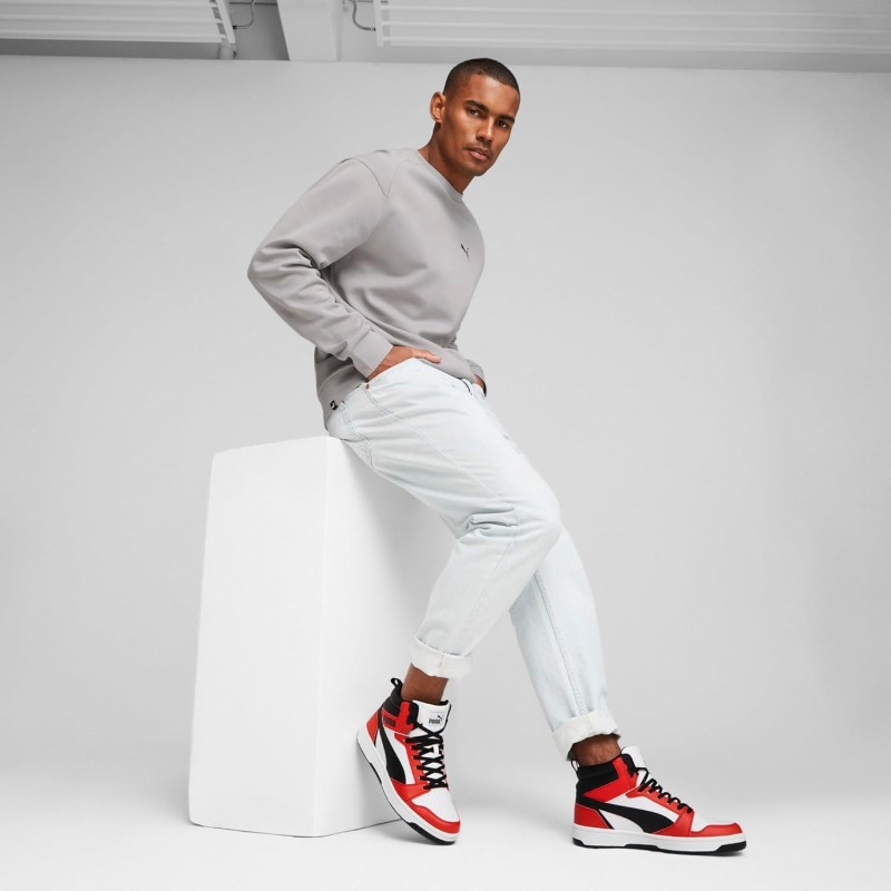 PUMA Rebound V6, Scarpe da Ginnastica Unisex-Adulto - 38 EU White Black For All Time Red PUMA Rebound V6, Scarpe da Ginnastica Unisex-Adulto - 38 EU White Black For All Time Red