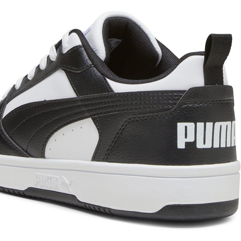 PUMA Rebound V6 Low SneakerUnisex - Adulto - 46 EU Puma White Puma Black Puma White PUMA Rebound V6 Low SneakerUnisex - Adulto - 46 EU Puma White Puma Black Puma White