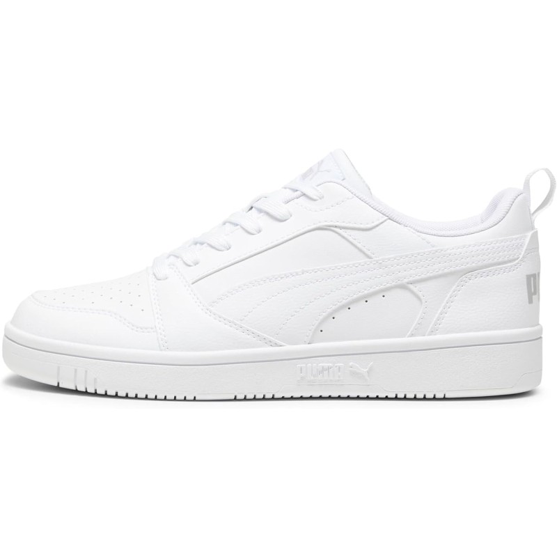 PUMA Rebound V6 Low SneakerUnisex - Adulto - 44.5 EU Puma White Cool Light Gray