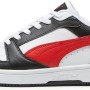PUMA Rebound V6 Low SneakerUnisex - Adulto - 46 EU Puma White For All Time Red Puma Black