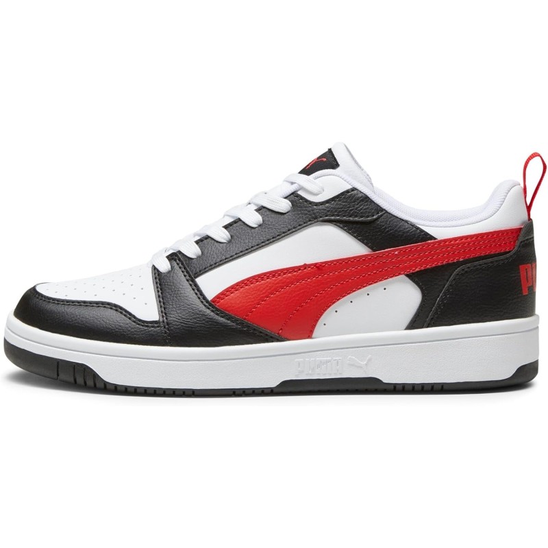 PUMA Rebound V6 Low SneakerUnisex - Adulto - 38.5 EU Puma White For All Time Red Puma Black PUMA Rebound V6 Low SneakerUnisex - Adulto - 38.5 EU Puma White For All Time Red Puma Black
