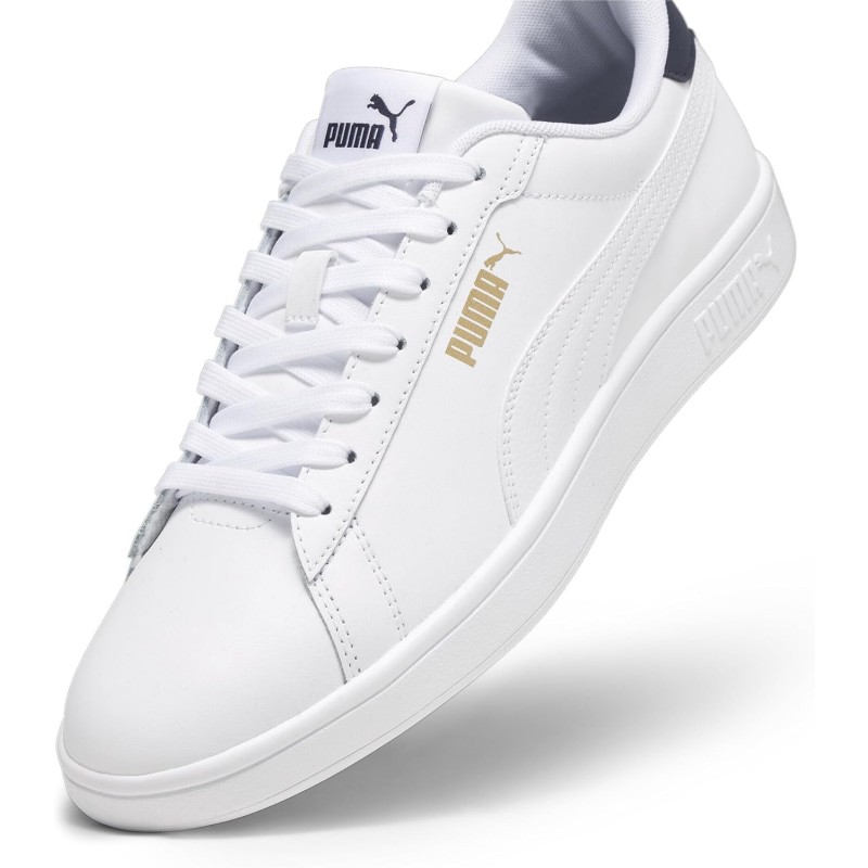 Puma Smash Buck Scarpa Tennis - 43 EU Bianco Puma White Puma Navy Puma Gold Puma Smash Buck Scarpa Tennis - 43 EU Bianco Puma White Puma Navy Puma Gold