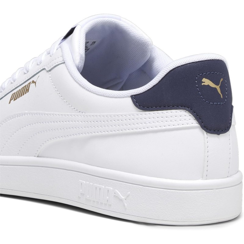 Puma Smash Buck Scarpa Tennis - 44 EU Bianco Puma White Puma Navy Puma Gold Puma Smash Buck Scarpa Tennis - 44 EU Bianco Puma White Puma Navy Puma Gold