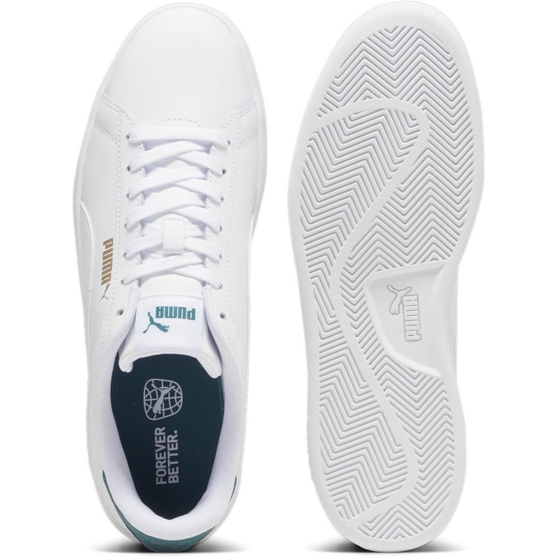 Puma Smash Buck Scarpa Tennis - 44 EU Bianco Puma White Malachite Puma Gold Puma Smash Buck Scarpa Tennis - 44 EU Bianco Puma White Malachite Puma Gold