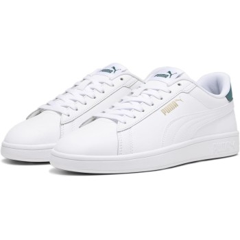 Puma Smash Buck Scarpa Tennis - 44 EU Bianco Puma White Malachite Puma Gold