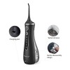 Idropulsore Dentale, Irrigatore Orale Professionale con 4 Modalità e 4 Ugelli di Ricambio, Ricaricabile USB, Impermeabile IPX7 Water Orale Flosser Pulizia Denti Ideale per Viaggi a Casa - Nero