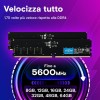 Crucial RAM 16GB DDR5 5600MHz (o 5200MHz o 4800MHz) Memoria Desktop CT16G56C46U5 - 16GB Crucial RAM 16GB DDR5 5600MHz (o 5200MHz o 4800MHz) Memoria Desktop CT16G56C46U5 - 16GB