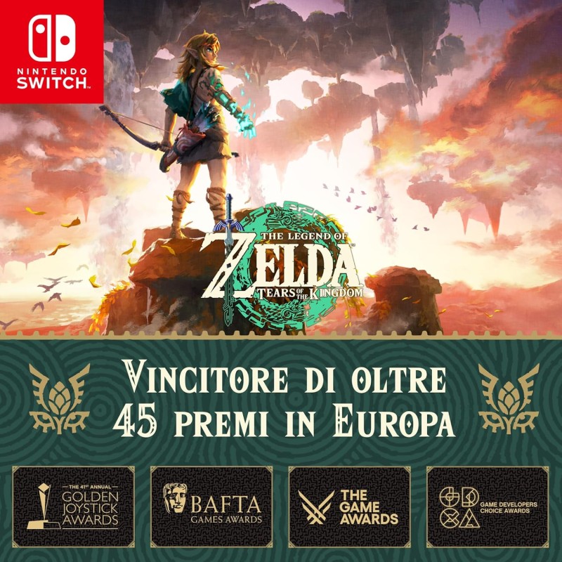 The Legend of Zelda: Tears of the Kingdom - Videogioco Nintendo - Ed. Italiana - Versione su scheda The Legend of Zelda: Tears of the Kingdom - Videogioco Nintendo - Ed. Italiana - Versione su scheda