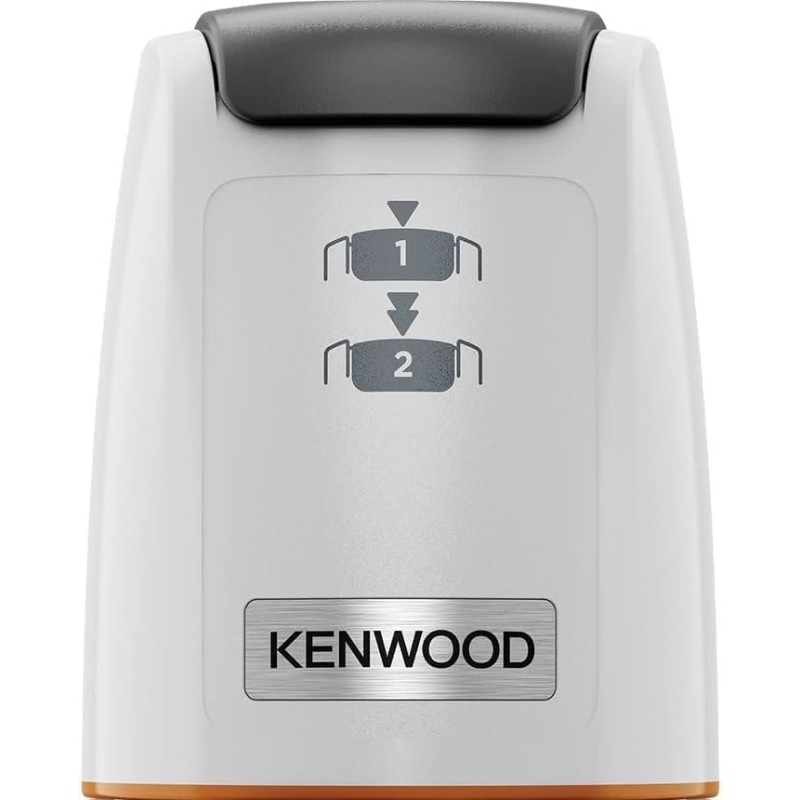 Kenwood EasyChop CHP61.000WH, Tritatutto a Quattro Lame, Ciotola da 0.5L, Azionamento a Pressione, 2 Velocità, Anello Antiscivolo, Lavabile in Lavastoviglie, Sistema Rompighiaccio, 500W, Bianco