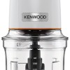 Kenwood EasyChop CHP61.000WH, Tritatutto a Quattro Lame, Ciotola da 0.5L, Azionamento a Pressione, 2 Velocità, Anello Antiscivolo, Lavabile in Lavastoviglie, Sistema Rompighiaccio, 500W, Bianco