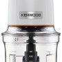 Kenwood EasyChop CHP61.000WH, Tritatutto a Quattro Lame, Ciotola da 0.5L, Azionamento a Pressione, 2 Velocità, Anello Antiscivolo, Lavabile in Lavastoviglie, Sistema Rompighiaccio, 500W, Bianco