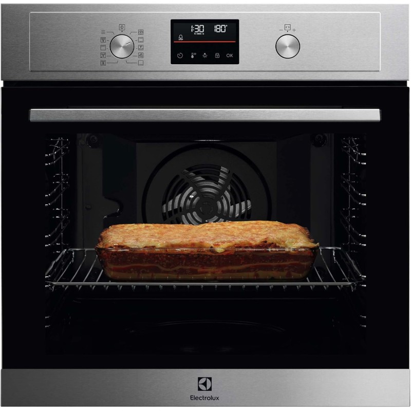 Electrolux Serie 600 Forno da Incasso Multifunzione, Capacità 72 L, EOF4P46X, Classe A+, SurroundCook, Pulizia Pirolitica, 589x594x569 mm, Acciaio Inox Antimpronta - Acciaio Inox Antimpronta Electrolux Serie 600 Forno da Incasso Multifunzione, Capacità 72 L, EOF4P46X, Classe A+, SurroundCook, Pulizia Pirolitica, 589x594x569 mm, Acciaio Inox Antimpronta - Acciaio Inox Antimpronta