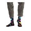 Happy Socks Cat Sock Calzini Unisex - Adulto (Pacco da 1) - 41-46 Nero